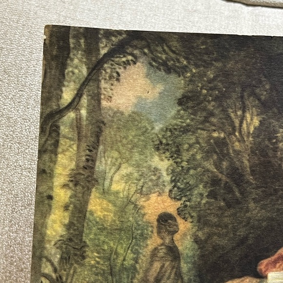 1937 The Banjo Player by Watteau Print - Picture 7 of 8